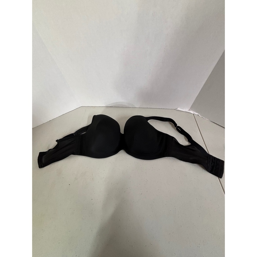 Cacique Black Strapless Padded Underwire Bra 38F‎
